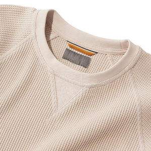 Custom Logo 100% Cotton Long Sleeve Men's <b>Waffle</b> Knit <b>Shirt</b>-Eco-Friendly Quick Dry Breathable & Durable Casual Wear - Product Image 5
