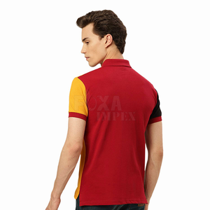T-shirts polo pour hommes OEM 2024 vente en gros de vêtements de fitness à manches courtes en coton à séchage rapide Logo personnalisé et services de marque - Product Image 4