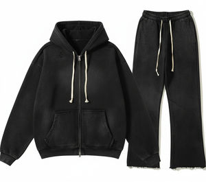 Chándal Glory con estampado DTG totalmente personalizado, efecto desgastado por el sol, algodón grueso de 400 g/m², ropa urbana unisex. - Product Image 5