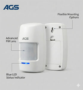Détecteur de mouvement PIR sans fil <span class=keywords><strong>AGS</strong></span> 433 MHz, détecteur infrarouge RF S002 pour système d'alarme de sécurité domestique intelligent - Product Image 6