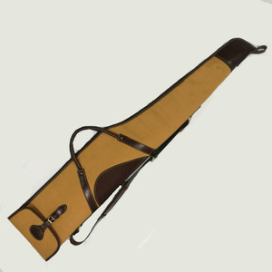 Housse de fusil en cuir véritable imperméable, durable et légère pour la chasse - Product Image 1