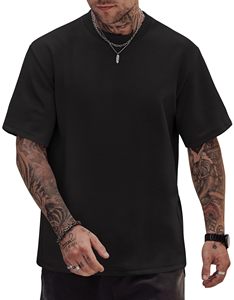 เสื้อยืดคอตตอนหนานุ่มทรงโอเวอร์ไซส์สำหรับผู้ชาย สไตล์ลำลอง คอกลม สตรีทแวร์ ขายส่ง - Product Image 1