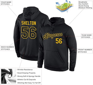 Sudadera con Capucha de Hockey sobre Hielo Unisex con Logotipo Personalizado, Diseño Impreso Transpirable con Cordones para Fanáticos de Equipos de Verano/Primavera - Product Image 5