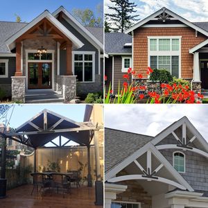 Connettore Decorativo Nero Verniciato a Polvere per Tettoie e Gazebo, Staffa per Traliccio in Acciaio da 4mm/0.16'' con Passo 12:12 - Product Image 2