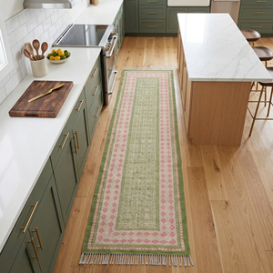 Alfombra Bohemia de Tejido Plano, Hecha a Mano, de Algodón Geométrico, Delgada, Lavable, Moderna, Antideslizante y Ecológica para Decoración de Sala de Estar, NYKO MART - Product Image 1