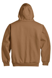 Sweat-shirt à capuche marron pour homme, coupe classique, 100% coton molletonné, couleur unie, décontracté, respirant, de haute qualité, pour l'hiver - Product Image 5