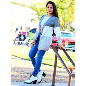 2025 Women's <b>Long</b> Sleeve Open Front <b>Cardigan</b> Buttoned Cable Knit Pocket <b>Sweater</b> - Product Image 5