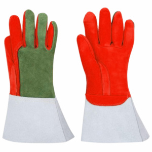 Guantes de Soldadura TIG de Piel de Cabra Reforzada y Piel de Vacuno de Primera Calidad, Resistentes al Fuego, Protección para las Manos, Guantes de Cuero para Bomberos - Product Image 3