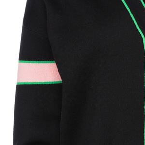 Precio al por Mayor y Logotipos Personalizados de Alta Calidad en Suéteres Tipo Cárdigan Unisex, Letras Bordadas, Tejido Acrílico - Product Image 3