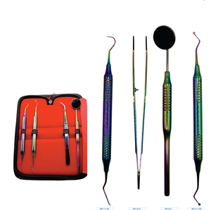 Ensemble d'instruments d'examen dentaire professionnels de base World Precision Surgical, en acier inoxydable, manuel, réutilisable, certifié CE - Product Image 2