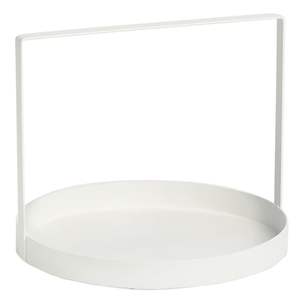 Plateau de service rond moderne en métal, en fer thermolaqué, décoratif, minimaliste, pour cuisine, table basse, maison et restaurant - Product Image 2