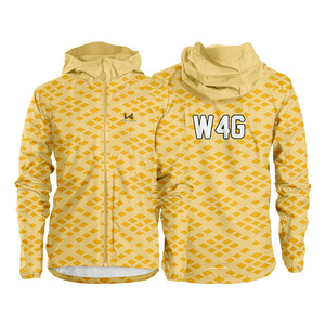 Customized Casual Spring Wear Eco Friendly Front Logo Quick Dry Breathable Nylon Coated Windbreaker Hooded <b>Waterproof</b> Jacket <b>Set</b> - Product Image 3