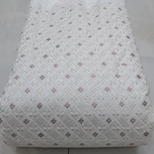 Tissu en polyester georgette respirant imprimé et brodé, écologique et de qualité supérieure, pour robes de mariée et sacs de créateur - Product Image 5