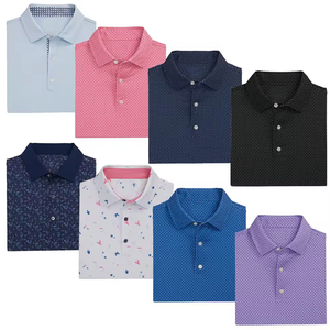Polo da uomo personalizzate estive popolari, traspiranti, ad asciugatura rapida, a maniche corte, da golf, con colletto a polo, vestibilità ampia - Product Image 1