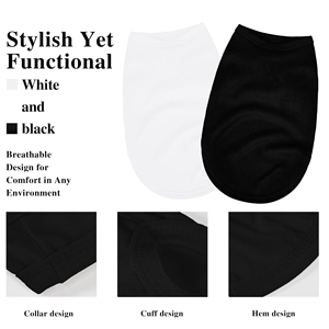 Camiseta para mascotas con diseño y logotipo personalizados al por mayor, ropa linda para perros, chaleco elástico para gatos, camisetas suaves de primera calidad para cachorros, fabricante líder. - Product Image 3