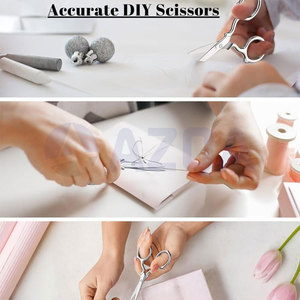 Ciseaux de toilettage professionnels en acier inoxydable de précision avec étui de rangement en cuir PU pour les soins de beauté - Product Image 3