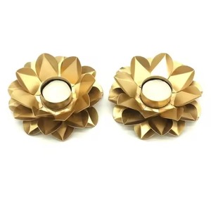 High Quality Metal Tealight Holder Diwali Decor Antique Candle <b>Stand</b> Temple Decoration - Product Image 5