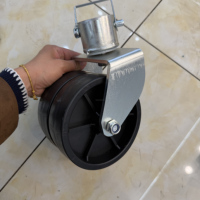 Nouveaux accessoires pour cric de remorque de 6 pouces, pneu en PP, certifié CE+ISO+TUV