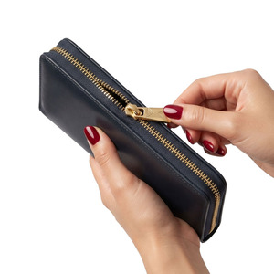 Sac à main en cuir pour femme, sac à main en cuir véritable, élégant sac à bandoulière, pour un usage quotidien avec fermeture éclair sécurisée - Product Image 1