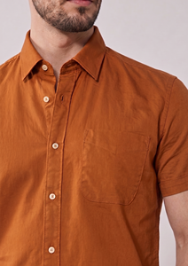 Camisas de Vestir de Manga Corta para Hombre, Transpirables, Casuales, 100% Algodón, Color Sólido, Marca Enovate - Product Image 3