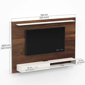 Mueble de TV Moderno Lami de Madera Sintética con Estantes para Libros y Exhibición Decorativa para Dormitorio y Sala de Estar - Product Image 3