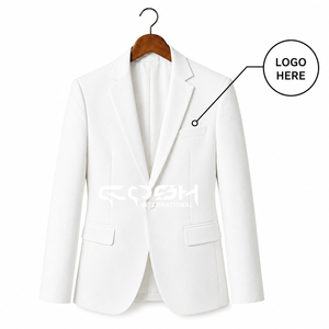 Blazer formel blanc élégant et confortable pour femme Cosh International Alpha Kapa avec logo personnalisé et respirant - Product Image 1