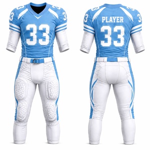 Conjunto de Pantalones y Camiseta de Fútbol Americano Personalizados con Estampado Sólido, Tela Elástica Transpirable, Uniforme de Equipo Juvenil y Adulto para Verano, Venta al Por Mayor - Product Image 1