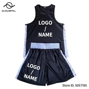 Pantalones Cortos de Boxeo y Chaleco, Pantalones Cortos de Muay Thai para Hombres, Mujeres y Niños, Logotipo Personalizado, Uniforme de Sanda Wushu, Pantalones de Entrenamiento de Artes Marciales y Kickboxing - Product Image 2