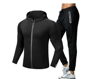 Conjuntos deportivos de forro polar elástico de calidad profesional, los más vendidos, 2 piezas / Conjunto deportivo de diseño más reciente (parte superior e inferior) a buen precio - Product Image 5