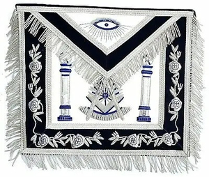 Tablier maçonnique fait main de haute qualité pour le Rite Français, en cuir, pour la loge et le maître maçon - Product Image 3