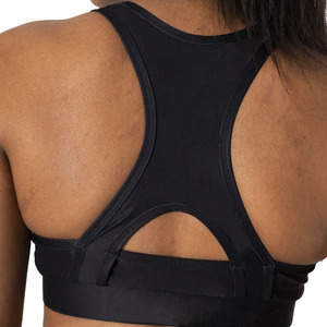 Women's Customized Fitness Logo Design Breathable Running Sports Padded <b>Bra</b> Medium Support <b>Racerback</b> 100% Nylon Yoga Vest Tank - Product Image 6