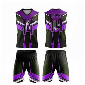 Conjunto de Uniforme de Fútbol Americano 7v7 Personalizado, Jersey y Pantalones Cortos Sublimados, Ligeros, Transpirables, de Secado Rápido, Anti-UV, Sin Mangas, Deportivos - Product Image 2