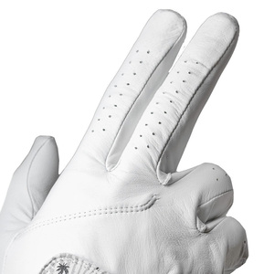 Maximum Breathability Unisex Golf Gloves Velcro Strap Genuine Leather Flexible Movement Mobility <b>Sunscreen</b> Protection Wear Glove - Product Image 3