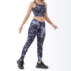 Conjunto Deportivo para Mujer 2026, Sin Costuras, para Entrenamiento, Fitness, Personalizado, Sujetador Deportivo y Leggings 3/4, Ropa para Correr y Hacer Ejercicio - Product Image 3