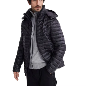 <b>Top</b> Quality Custom Logo Design Winter Outdoor Heavyweight Padded <b>Bubble</b> Puffer Down Jacket for Men With Hood - Product Image 1