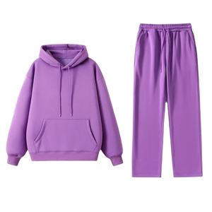 Chándal informal de lana para mujer, pantalones, traje para primavera, otoño, invierno, sostenible, transpirable, frontal, estampado, sudadera con Logo - Product Image 4