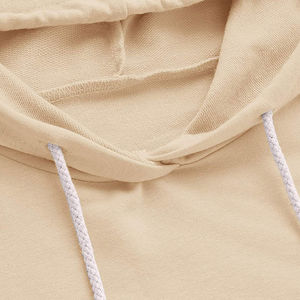 เสื้อสเวตเตอร์มีฮู้ดแบบครอปสำหรับผู้หญิง แขนยาว สีพื้น ผ้าฝ้ายถัก สไตล์ลำลอง สำหรับฤดูใบไม้ร่วง - Product Image 4