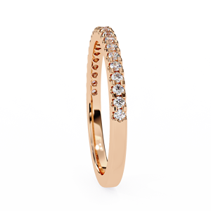 Bijoux fins, bague d'éternité pour femme en or massif 14 carats, diamant de laboratoire certifié VVS VS IGI, bague de fiançailles et de mariage - Product Image 3