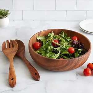 Bol de service en bois de luxe de qualité supérieure – Bol alimentaire artisanal naturel haut de gamme pour table à manger, cuisine et décoration intérieure - Product Image 1
