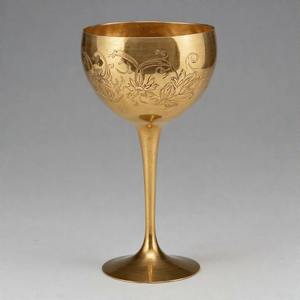Bold Blossom Sacred Chalice Antique Brass Communion <b>Wine</b> Glass Handcrafted Vintage <b>Goblet</b> for Church and Spiritual Ceremonies - Product Image 5