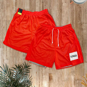 Unisex 220gsm <b>Mesh</b> Casual Shorts Eco-Friendly Quick Dry Basketball Wear Solid Pattern Low MOQ Silk <b>Screen</b> Printing Plain Dyed - Product Image 5