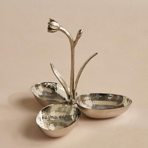 Kayna Export Polished <b>Metal</b> <b>Bowls</b> Eco-Friendly Modern Luxury Design Dishwasher Safe Wedding Serving <b>Bowls</b> for Party Food - Product Image 4