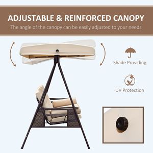 Comoda Sedia Sospesa a Forma di Uovo in Plastica Effetto Rattan, Sedia a Dondolo Senza Supporto, Amaca Non Difettosa, Resi Assicurati - Product Image 4