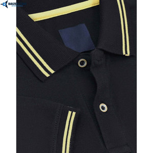 Polo en coton uni pour homme, personnalisable avec broderie, fabrication directe du fabricant - Product Image 3