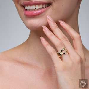 Bague de bande de PRAO Bagues de mode coeur bien-aimé - Product Image 3