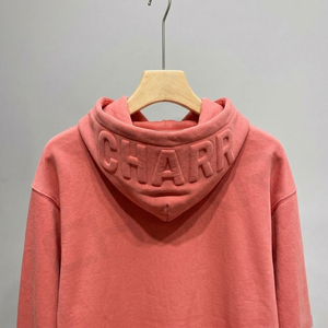 ผู้ผลิต OEM เสื้อสเวตเชิ้ตผู้ชายคุณภาพสูงแบบกำหนดเอง ปักลายนูน ทรงโอเวอร์ไซส์ เสื้อฮู้ดดี้พิมพ์ลายพัฟฟ์ สไตล์ลำลองสำหรับผู้ชาย - Product Image 4