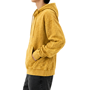 Sudadera Vintage con Cierre de Cremallera, Lavado Ácido, para Hombre y Mujer, Unisex, Felpa Gruesa, Ropa Urbana, Proveedor de Ropa de Marca Privada, Venta al Por Mayor - Product Image 2