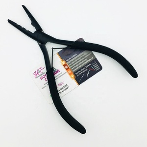 Étui à pinces noir personnalisable trousse à outils d'extension de cheveux nouveau Design en acier inoxydable commande minimale OEM ODM extension de cheveux - Product Image 4