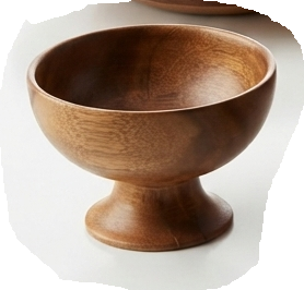 Cuenco de madera rústico hecho a mano, color marrón sólido, cuenco para servir tipo nido, estilo rústico para cocina, hecho a mano con alta calidad y tamaño personalizado. - Product Image 6