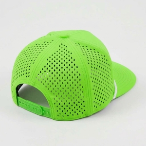 Gorras de Golf Personalizadas OEM de 7 Paneles, Gorras Snapback con Perforaciones Cortadas a Láser, Visera Plana Estructurada, ODM, MOQ Bajo, Fábrica de Gorras - Product Image 6